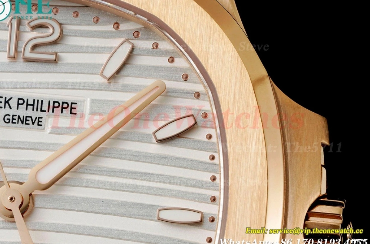 RG 324SC 35mm RG White Textured 7118 Dial PPF Nautilus 0402